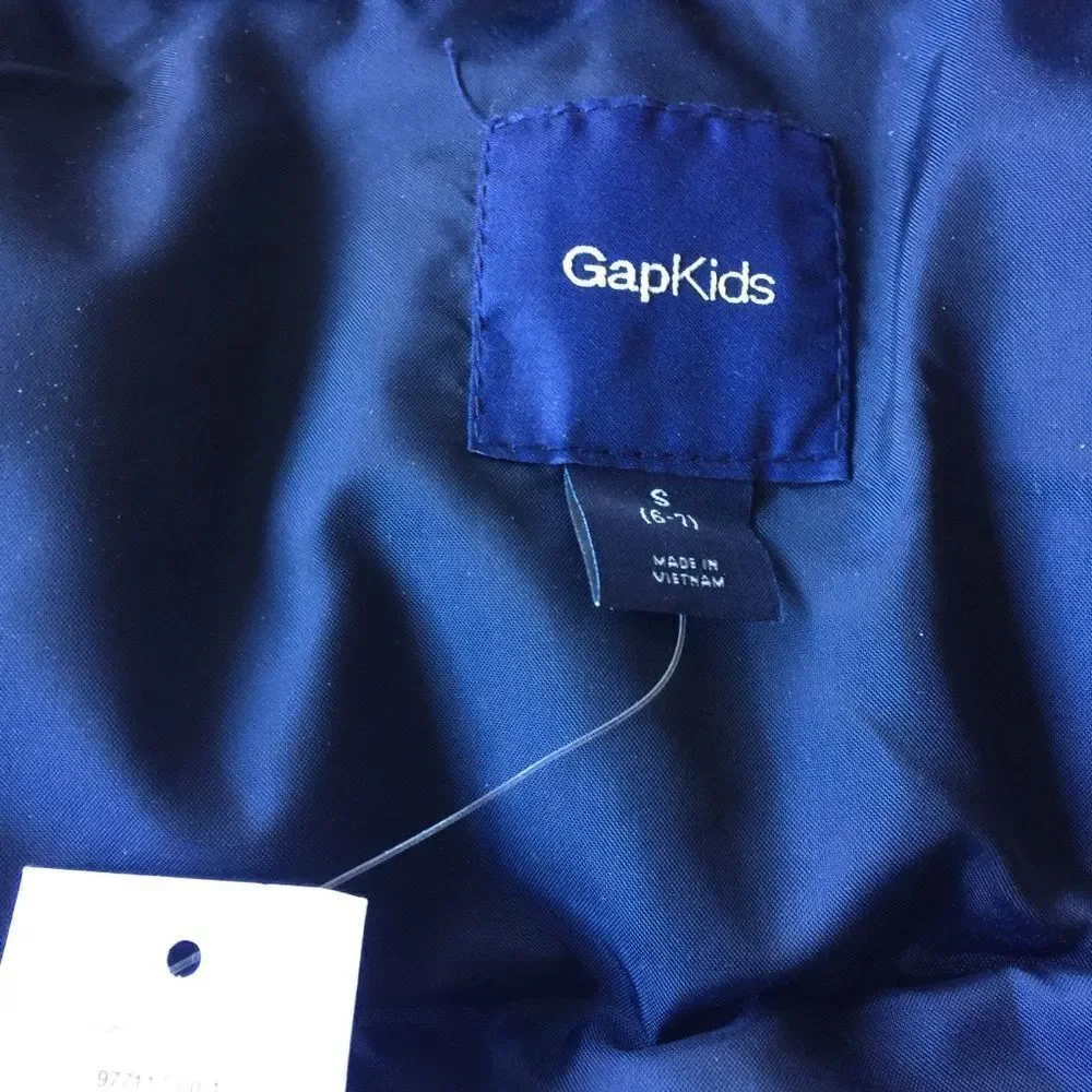 Gap Kids Puffer Utility Vest Navy‎ Blue Size S NWT